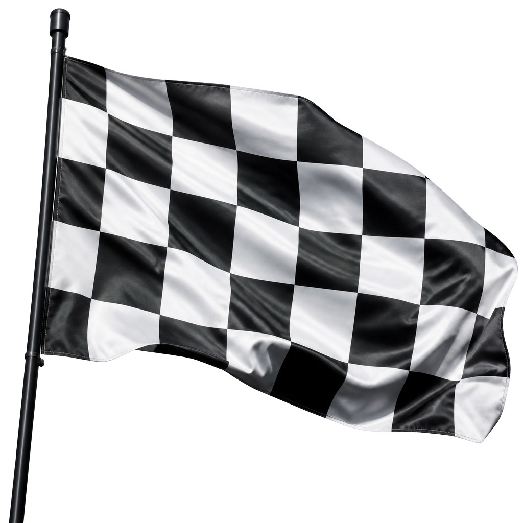 Checkered racing flag
